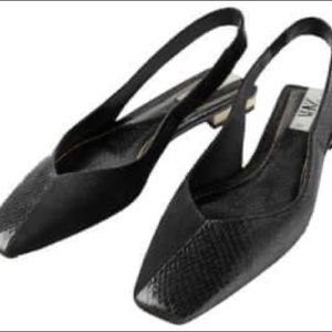 Zara Slingback Flats 
Size 6 NWT